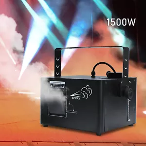 Máquina de neblina baja 1500 W escenario Hazer teatro de humo DMX/control manual/remoto - Imagen 1 de 12