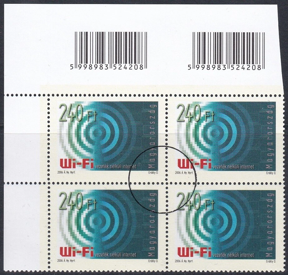 Specimen Block, Hungary Sc3975 Telecommunication, Wi-fi Technology - Image 1 of 1