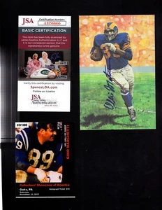 OLLIE MATSON HOF SIGNED AUTOGRAPHED GOAL LINE ART CARD GOAL LINE ART JSA - Picture 1 of 2