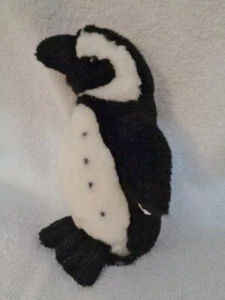 Penguin Baby Chick 5" Standing Stuffed Plush black white ZSL Zoo Society London - Picture 1 of 7