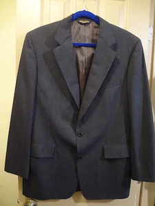 SZ 41R BROOKS BROTHERS SUIT JACKET SPORT COAT BLAZER, BLUE BLACK, 2BTN, GUC - Picture 1 of 8