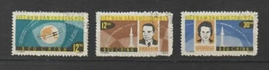 1964 Vietnam Stamps Flights of Vostok 5 and 6 Scott # 291-293 Cto Never Hinged - Picture 1 of 1