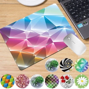 UK Printing Anti-Slip Leather Desk Mouse Mat Pad Laptop Office Computer Home - Picture 1 of 49