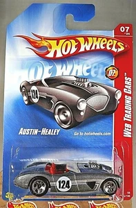 2008 Hot Wheels #83 Web Trading Cars 7/24 AUSTIN-HEALEY Mtflk Gray Variant w/5Sp - Picture 1 of 4