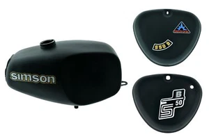 Büffeltank Set Schwarz Matt für Simson S50 S51, innen versiegelt - Exlkusiv - Picture 1 of 1