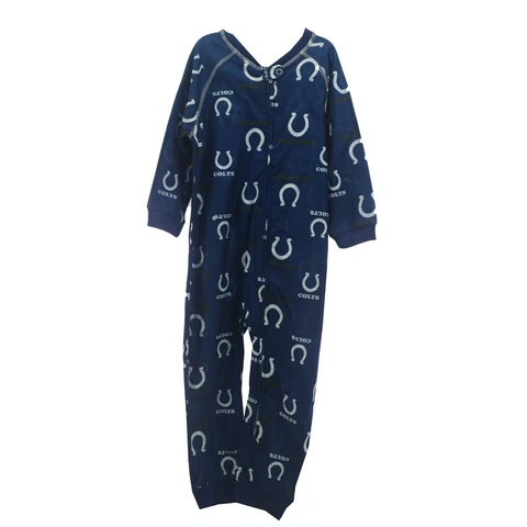 Indianapolis Colts Official NFL Toddler Infant Size Pajama Sleeper Bodysuit New Cover