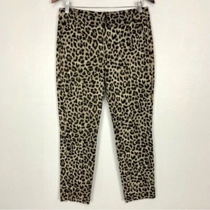 Pantalón ajustado al tobillo Cabi Jungle para mujer talla 6 estampado de leopardo tejido elástico 3393 - Imagen 1 de 8