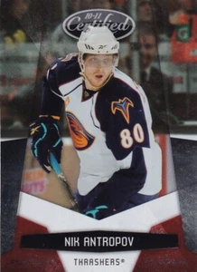 🏒 10-11 CERTIFIED PLATINUM RED - NIK ANTROPOV /999 #9 ATLANTA THRASHERS - Picture 1 of 1