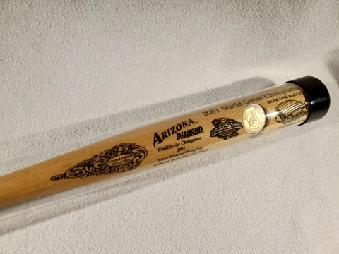 Arizona Diamondbacks World Series Champions 2001 Limited Edition Baseball Bat Cover