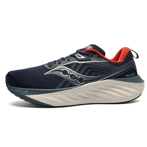 Saucony Triumph 22 Hombres Premium Zapatos para Correr Fitness Entrenamiento Entrenadores Azul Marino - Imagen 1 de 5