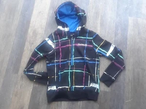 Hurley S Damen Hoodie Beach 80s Style Art Blau Schwarz Türkis Burgund D5 - Bild 1 von 8