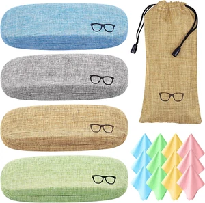 17 Pcs Eyeglass Case Hard Shell Set, Unisex Hard Glasses Case, Large Eyeglasses - Picture 1 of 8