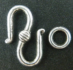Juegos de broches de palanca S de plata tibetana años 80 19,5 x 11,5 x 3 mm 8592 - Imagen 1 de 2