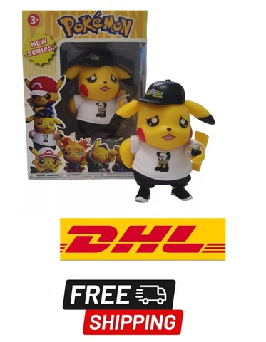 PIKACHU POKEMON - CHIBI FUNKO POP STYLE - BEANIE RAP CAP RAPPER LOOK Cover