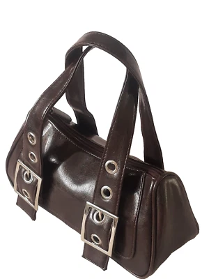 Dorothy Perkins Handbag Womens Brown  Grab Handbag Buckles Zip Closure - Image 1 of 4
