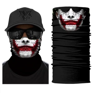 Joker Viso Sole Sciarpa Collo Ghetta Balaclava Collo Ghetta Bandana Copricapo Fascia - Foto 1 di 3