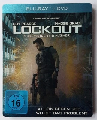 Lockout Blu-Ray  German Exclusive Steelbook, Excellent con Free P&P Guy Pearce  - Image 1 of 4