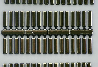 Rectangular Gold Plastic Dial Markers Available in four Sizes 6,10,16,&18mm - Image 1 of 3