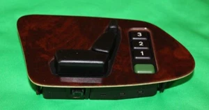 1996-1999 Mercedes Benz E300 Front Right Side Seat Adjust Control Switch Wood  - Picture 1 of 4
