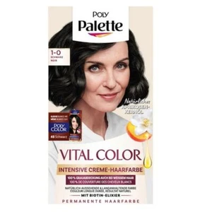 3xSchwarzhopf Poly  Intensive Haarfarbe Vital Color 1-0 Schwarz (0,06€/1mg) - Bild 1 von 1