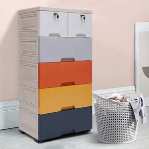 Large Capacity Free Standing Wardrobe Cabinet Clothes Plastic Cupboard 6 Drawers - Picture 1 of 12