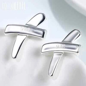 DOTEFFIL Argento Sterling 925 X Orecchini Fidanzamento Moda Charm Gioielli - Foto 1 di 6
