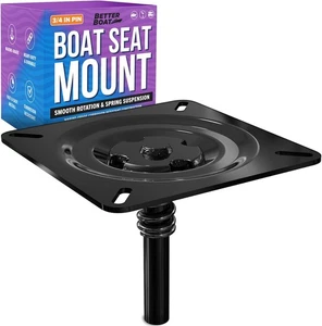 Bootssitz Pin Mount, Podest mit Feder, Drehfuß für Jon schwarz - Bild 1 von 6