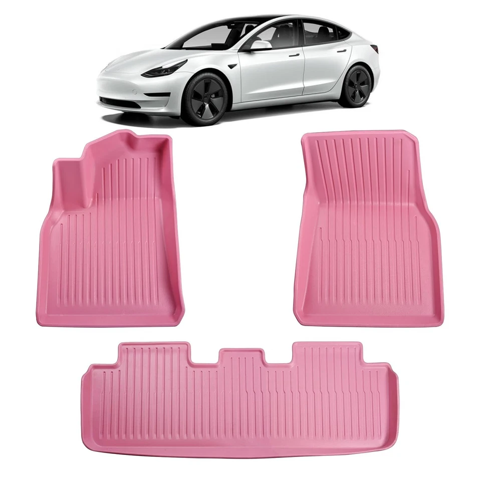 Tapetes automotivos compatíveis com Tesla Model Y 5 lugares 2020-2024, todos com... - Imagem 1 de 4