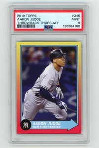 PSA 9 Aaron Judge 2019 Topps Throwback Thursday #245 1989 Back to Future POP 1 - Picture 1 of 2