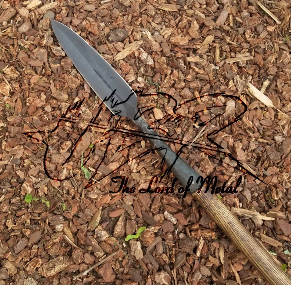 40" UBR LANÇA DE CAÇA DE JAVALI DE AÇO CARBONO FEITA À MÃO PERSONALIZADA COM BAINHA DE COURO - Imagem 1 de 1