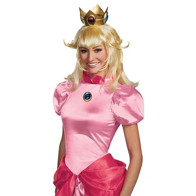 Adults Super Mario Bros.™ Princess Peach Wig - Image 1 of 2