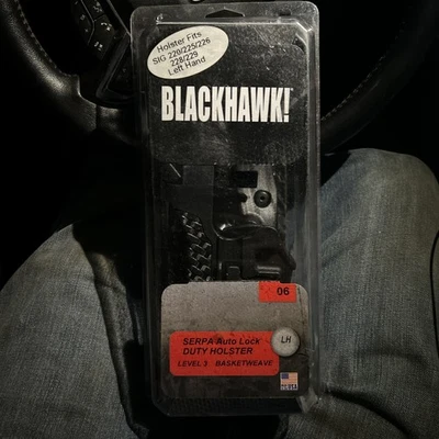 BlackHawk Serpa Holster Basket Weave Lv 3 Fits Sig  220 226 228 229 44H106BW-L - Image 1 of 4