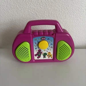 Vintage Playskool Rockin 'Radio Musical Barney & Friend Ghettoblaster-Stil Spielzeug funktioniert - Bild 1 von 11