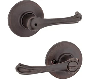 Kwikset Venezianische Bronze Dorian Hebel - Bett/Bad 300DNL 11P - Bild 1 von 1