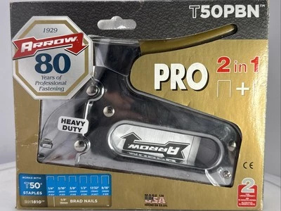 ARROW T50 PBN STAPLE / NAIL GUN PROFESSIONAL MADE IN USA HEAVY DUTY - Image 1 of 4