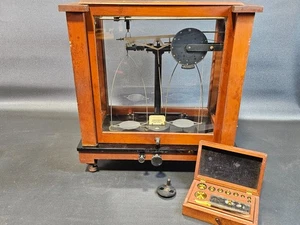 Vintage Christian Becker Chainomatic Analysenwaage mit Gewichten - Bild 1 von 14