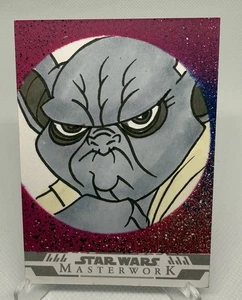 2024 Topps Star Wars Masterwork Yoda Sketch by Eric Medina - Picture 1 of 2