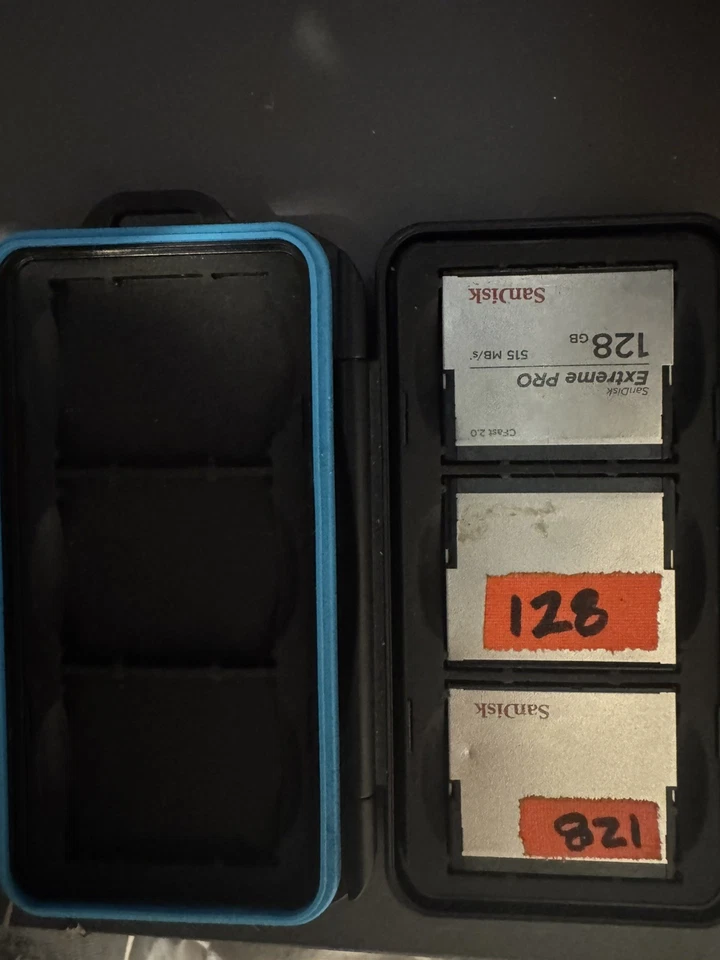 SanDisk Extreme PRO 128 GB CFast 2.0 Memory Card x 3 with case - Image 1 of 1