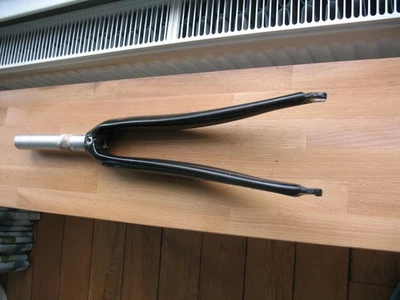 Wilier Carbon Front Forks Rim Brake 180mm alloy steerer  1 1/8" crown nut inc.  - Image 1 of 4