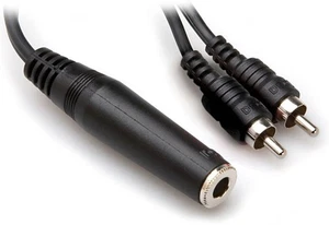 HOSA - YPR-131 - Y Cable - 1/4 in TSF to Dual RCA - Picture 1 of 1