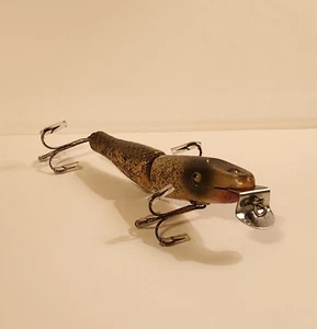 Vintage Creek Chub Jointed Pikie Minnow 2600 Silver Flash Glass Eye Fishing Lure - Picture 1 of 6