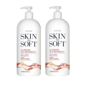 Pack of 2 Avon Skin So Soft Supreme Nourishment Body Lotion Extra Dry Skin 33 oz - Picture 1 of 1