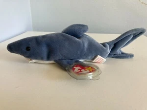 Crunch the Shark Ty Beanie Baby - Picture 1 of 5