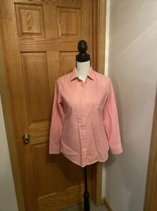Original Penguin Small einfarbig rosa Langarm Knopfleiste Freizeithemd - gebraucht, in einwandfreiem Zustand - Bild 1 von 6