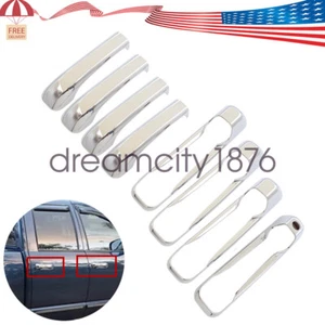 Fits FOR Dodge RAM 1500 2010-2017 2018 CHROME 4 door Handle COVERS No PSK w/ KH - Picture 1 of 9