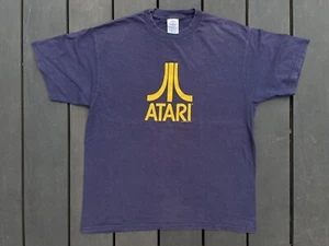 ATARI Shirt Vintage 2000 Tech Tee Video Arcade Game System Felt Graphic USA L - Bild 1 von 4