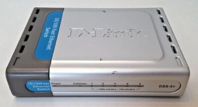 D-Link DSS 5 Plus, Ethernet Switch, DSS-5+ - 5 Ports, w/ AC Adapter, Free Ship - Image 1 of 4