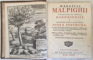 MEDICINA MARCELLI MALPIGHI OPERA POSTHUMA 1698 DENTI TEETH ODONTOIATRIA ILLS - Imagen 1 de 8