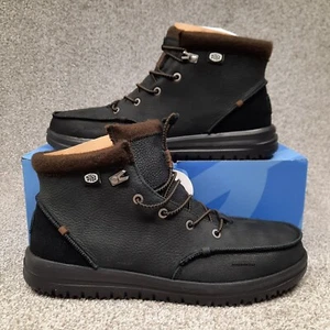 Hey Dude Men's Bradley Boots Shoes Size 8 Black Comfortable Lightweight Slip On - Picture 1 of 11