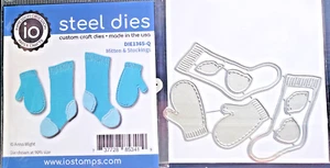 Impression Obsession Mittens & Stockings Thin Steel Craft Cutting Die DIE1365-Q - Picture 1 of 3